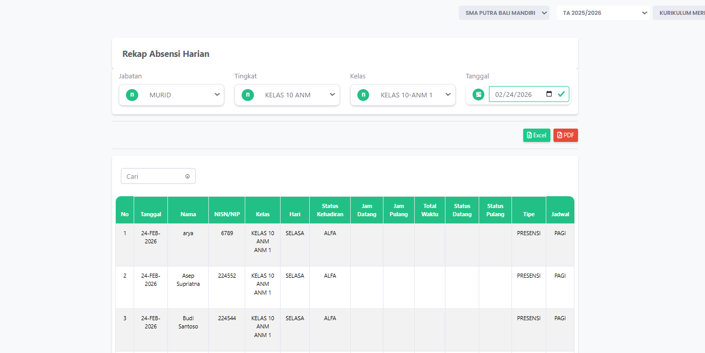 Attendance & Presence Monitoring